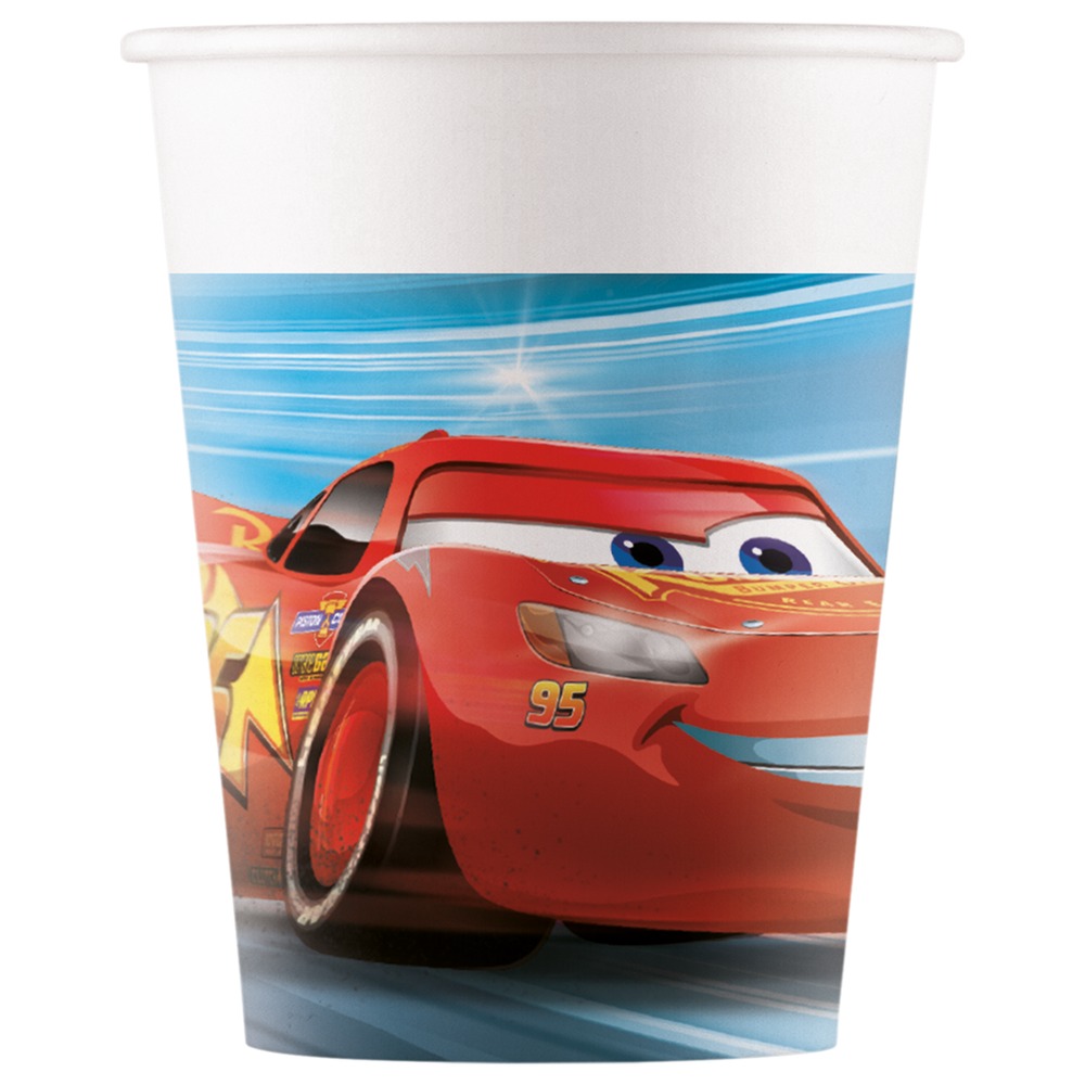 Cars Papkrus - 8 stk (200 ml) | Cars Krus - Temashop