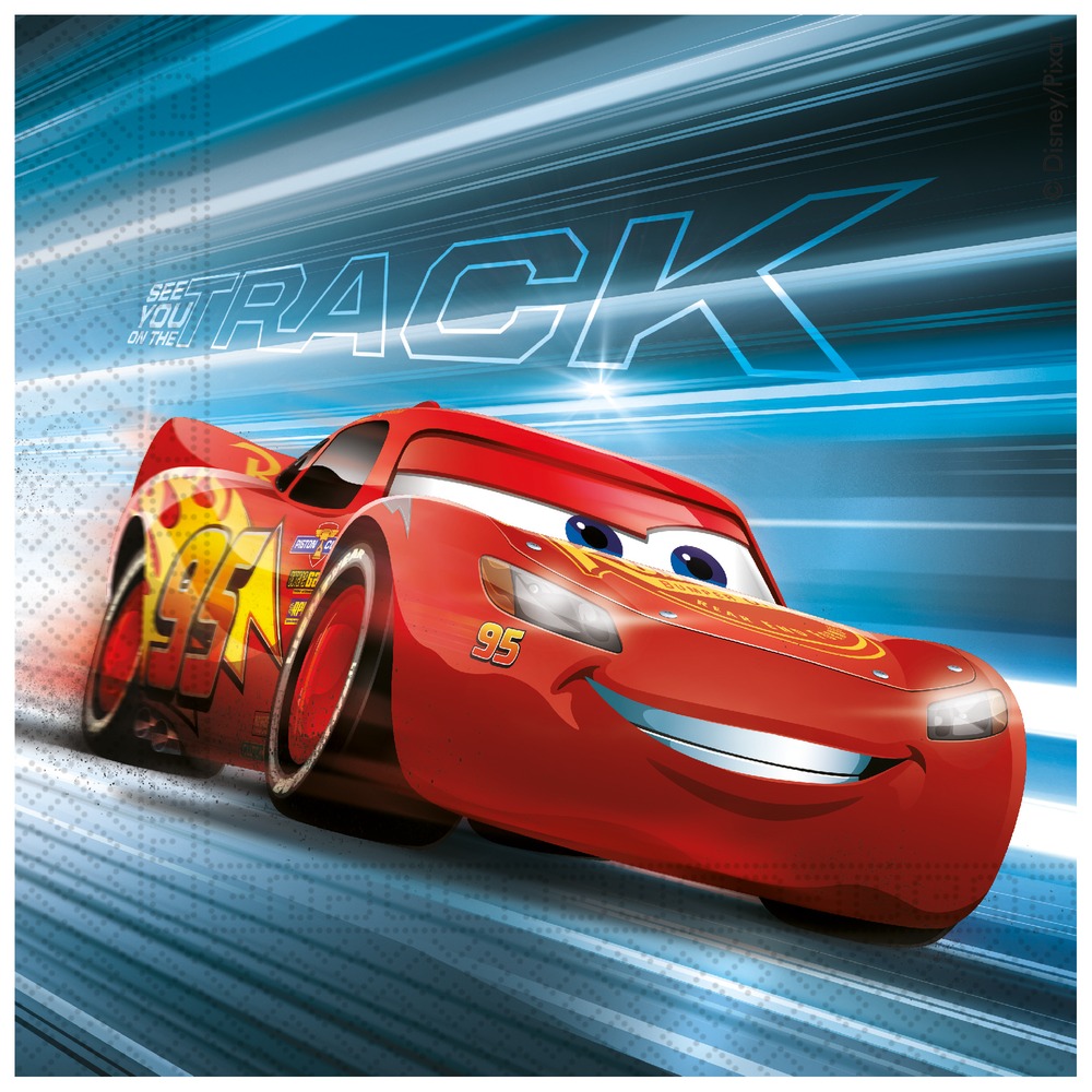Cars Servietter - 20 stk (33 x 33 cm) | Cars Servietter - Temashop