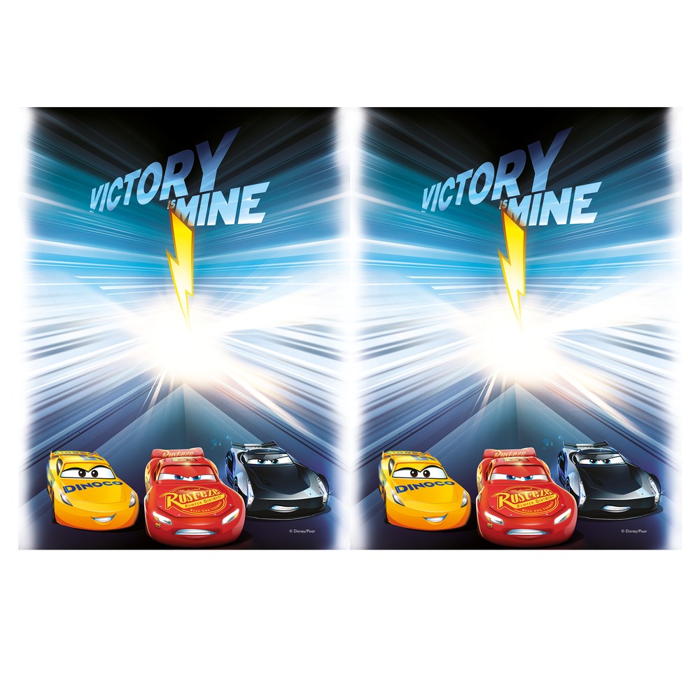 Cars Plastdug Victory Is Mine - 1 stk (120 x 180 cm) | Cars Duge - Temashop