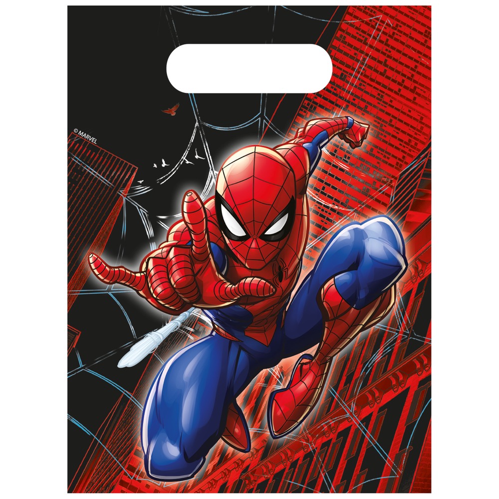 Spider-Man Partyposer - 4 stk | Spider-Man Poser / Goodiebags - Temashop