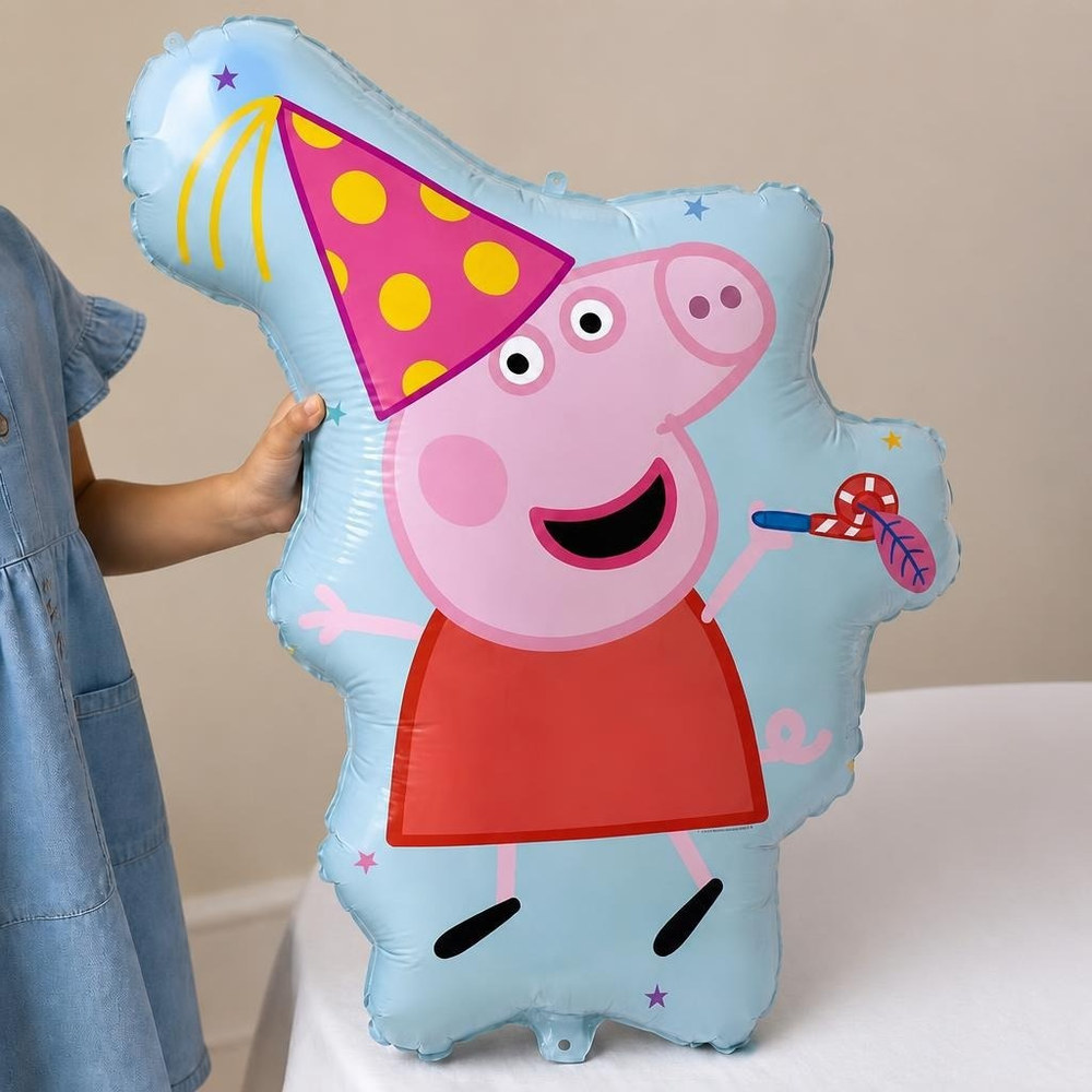 Peppa Pig Figurballon - 1 stk (65 x 85 cm) | Gurli Gris Figurballoner - Temashop
