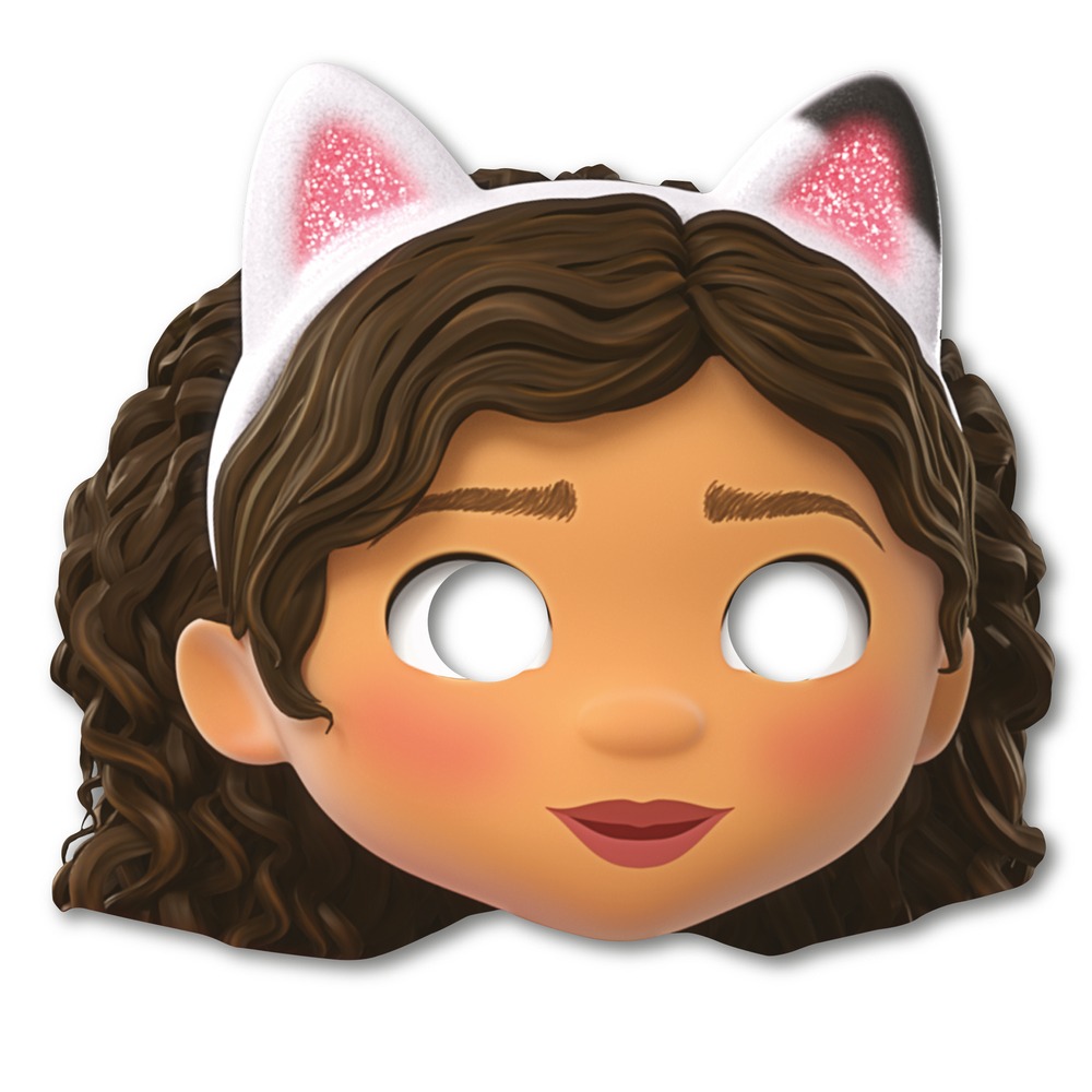 Gabbys Dukkehus Partymasker - 6 stk | Gabbys Dollhouse Partymasker - Temashop