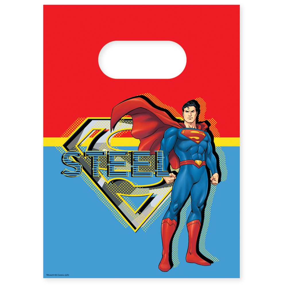 Superman Partyposer - 8 stk | Superman Poser / Goodiebags - Temashop
