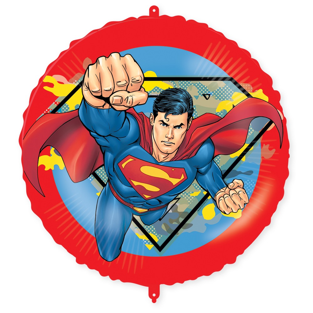 Superman Folieballon - 1 stk (46 cm) | Superman Folieballoner - Temashop