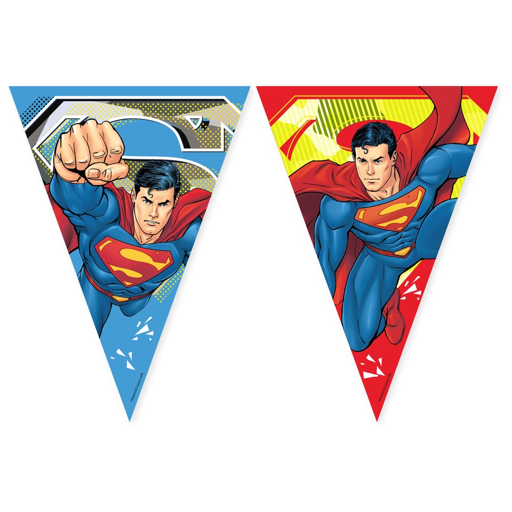 SupermanÂ® Flagbanner Blå/Rød