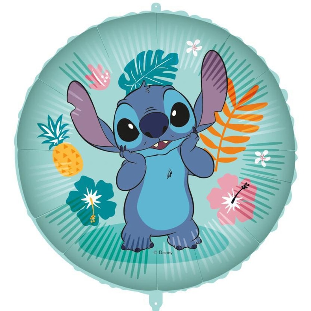 Stitch Hawaii Folieballon - 1 stk (46 cm) | Lilo & Stitch Folieballoner - Temashop