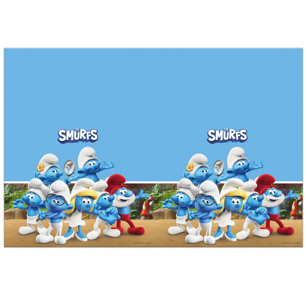 The Smurfs Papirdug - 1 stk (120 x 180 cm) | Smølf Duge - Temashop