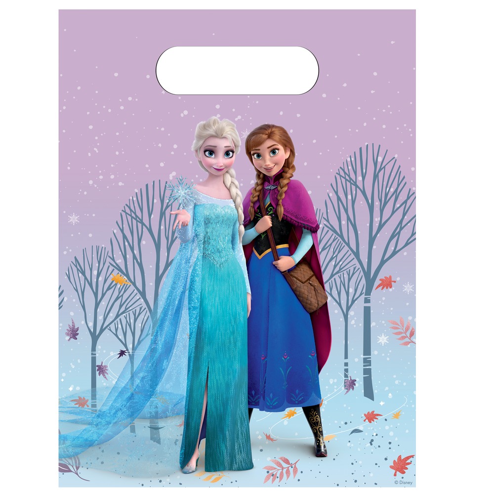 Frozen Plast Partyposer - 6 stk | Frost Poser / Goodiebags - Temashop