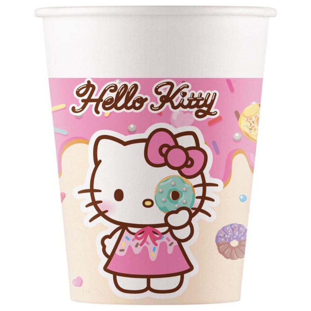 Hello Kitty Papkrus - 8 stk (200 ml) | Hello Kitty Krus - Temashop
