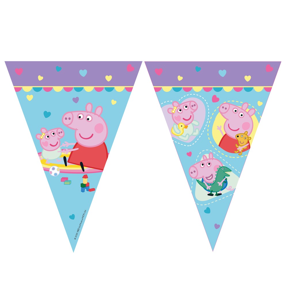 Peppa PigÂ® Flagbanner Lyseblå