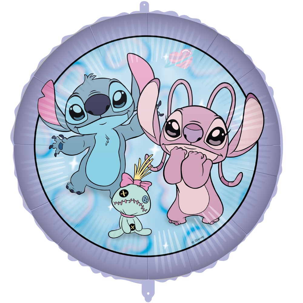 Stitch Angel Folieballon - 1 stk (46 cm) | Lilo & Stitch Folieballoner - Temashop