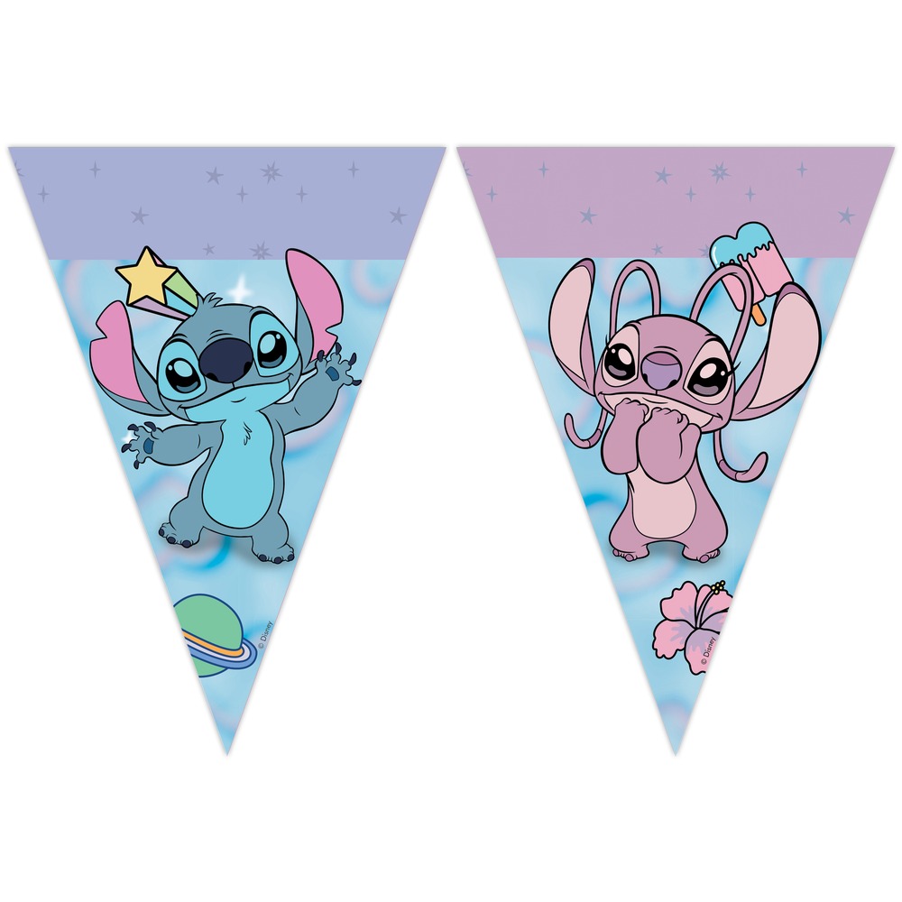 Stitch Vimpelguirlande - 1 stk | Lilo & Stitch Guirlander - Temashop