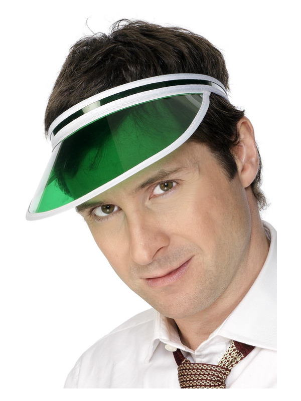 Poker Solskærm Grøn | Casino Hat / Hue / Hjelm - Hovedtilbehør - Temashop