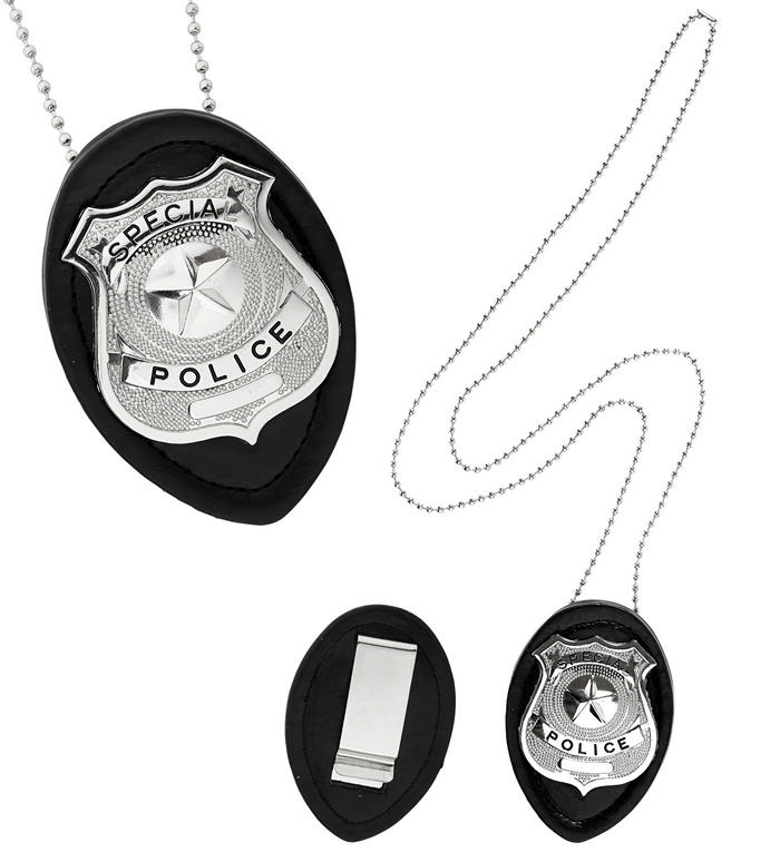 Politi Skilt Halskæde | Politi Badges / Brocher - Smykker - Temashop