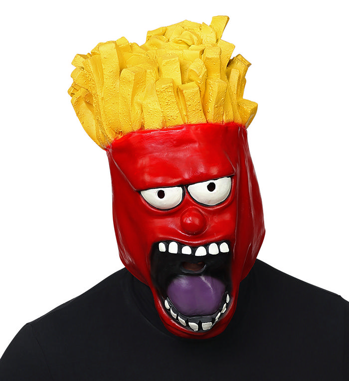 Pommes Frites Maske | Mad Maske - Hovedtilbehør - Temashop