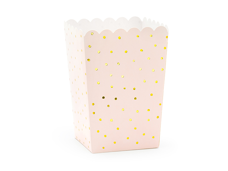 Popcorn Bægre Rosa - 6 stk (12,5 x 7 cm) - Temashop