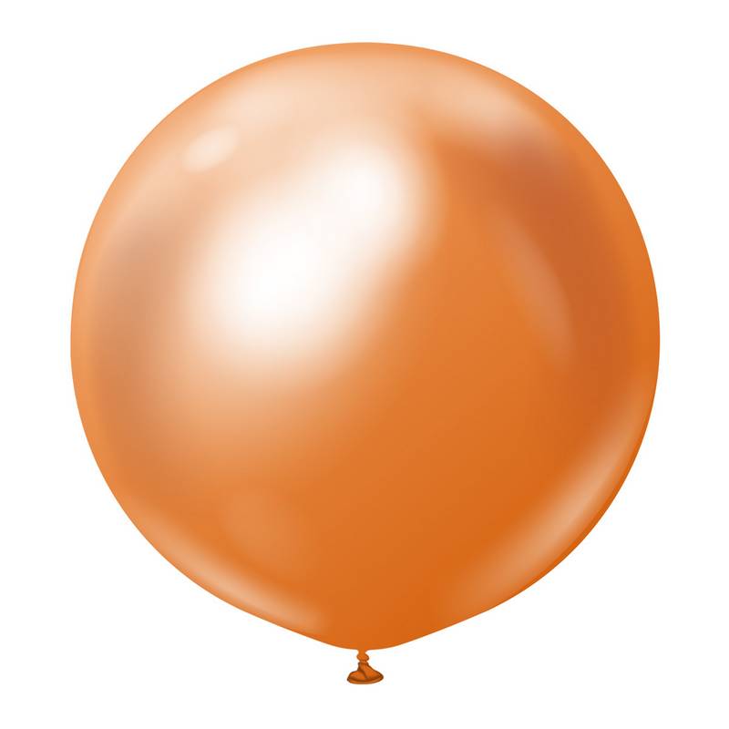 Premium Kæmpe Latexballoner Chrome Kobber | Kobber Tema Latexballoner - Temashop