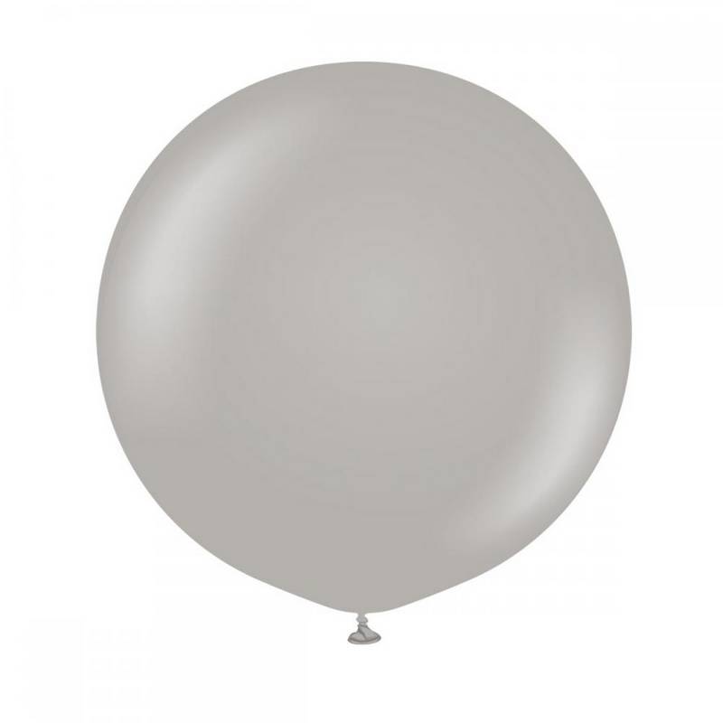 Premium Kæmpe Latexballoner Grå - Temashop