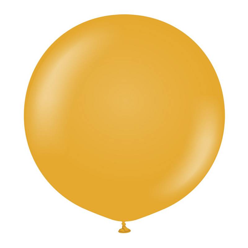 Premium Kæmpe Latexballoner Mustard | Gul tema Latexballoner - Temashop