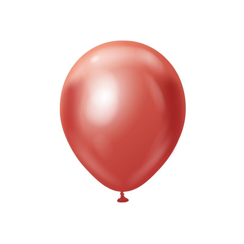 Premium Latexballoner Chrome Rød | Rødt tema Latexballoner - Temashop