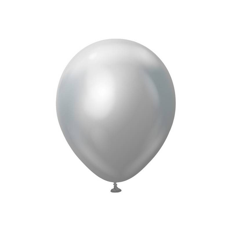 Premium Latexballoner Chrome Sølv | Sølv tema Latexballoner - Temashop