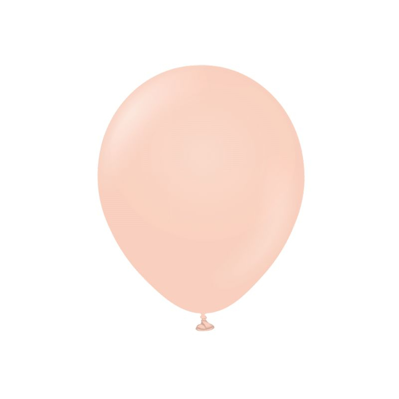 Premium Latexballoner Macaron Salmon - 25 stk (30 cm) | Pink tema Latexballoner - Temashop