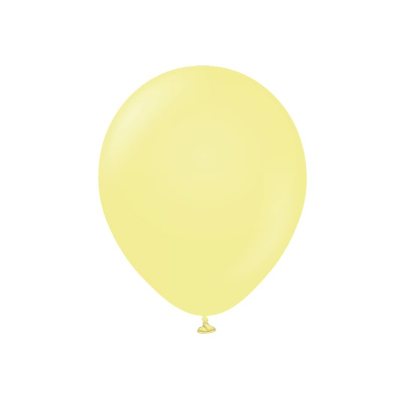Premium Latexballoner Macaron Yellow - 10 stk (30 cm) | Gul tema Latexballoner - Temashop