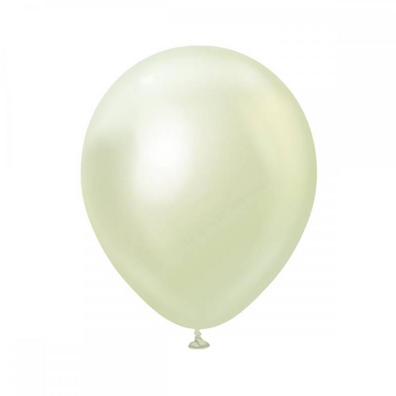 Premium Mellemstore Latexballoner Chrome Green Gold - Temashop
