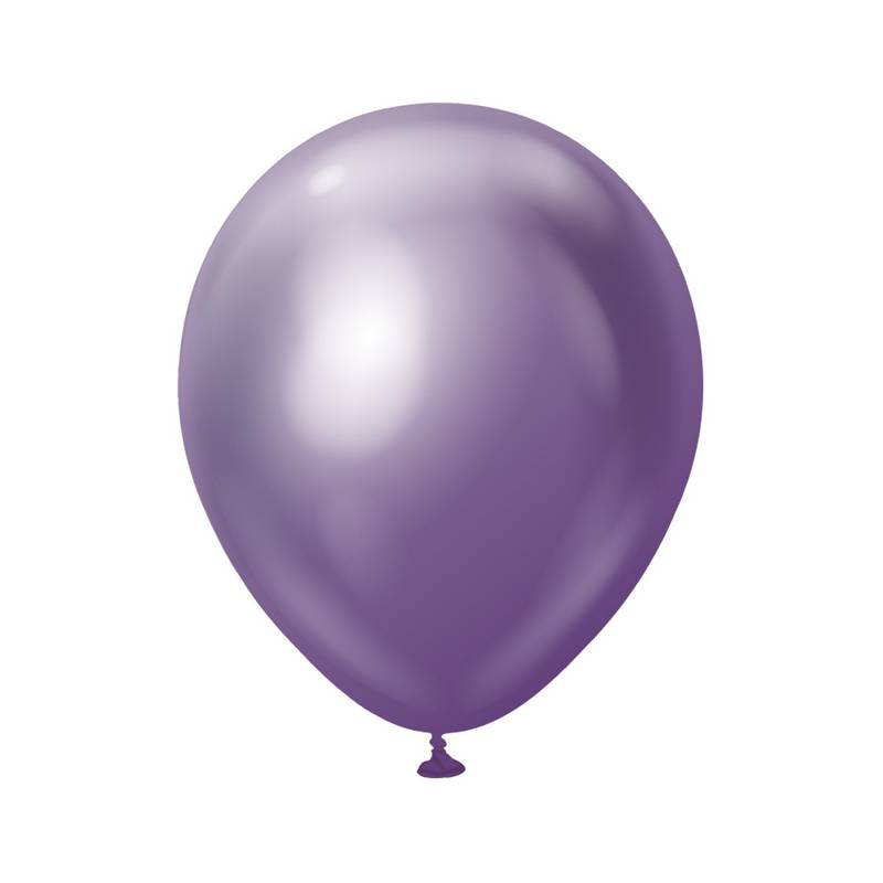 Premium Mellemstore Latexballoner Chrome Lilla | Lilla tema Latexballoner - Temashop