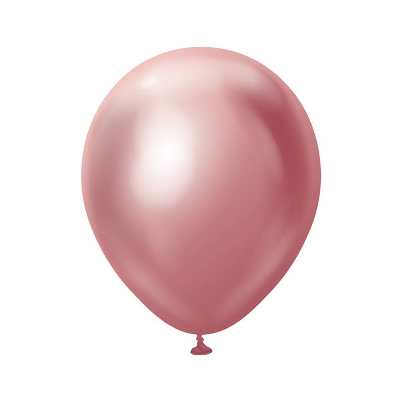 Premium Mellemstore Latexballoner Chrome Pink | Rosaguld tema Latexballoner - Temashop