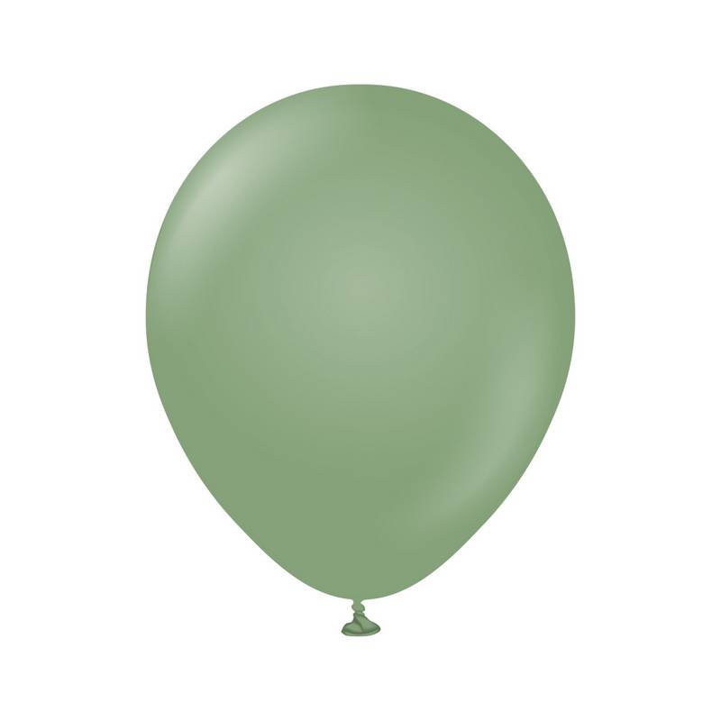 Premium Mellemstore Latexballoner Eukalyptus - Temashop