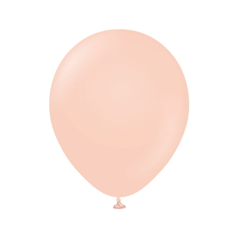 Premium Mellemstore Latexballoner Macaron Salmon - 25 stk (45 cm) | Fersken Tema Latexballoner - Temashop