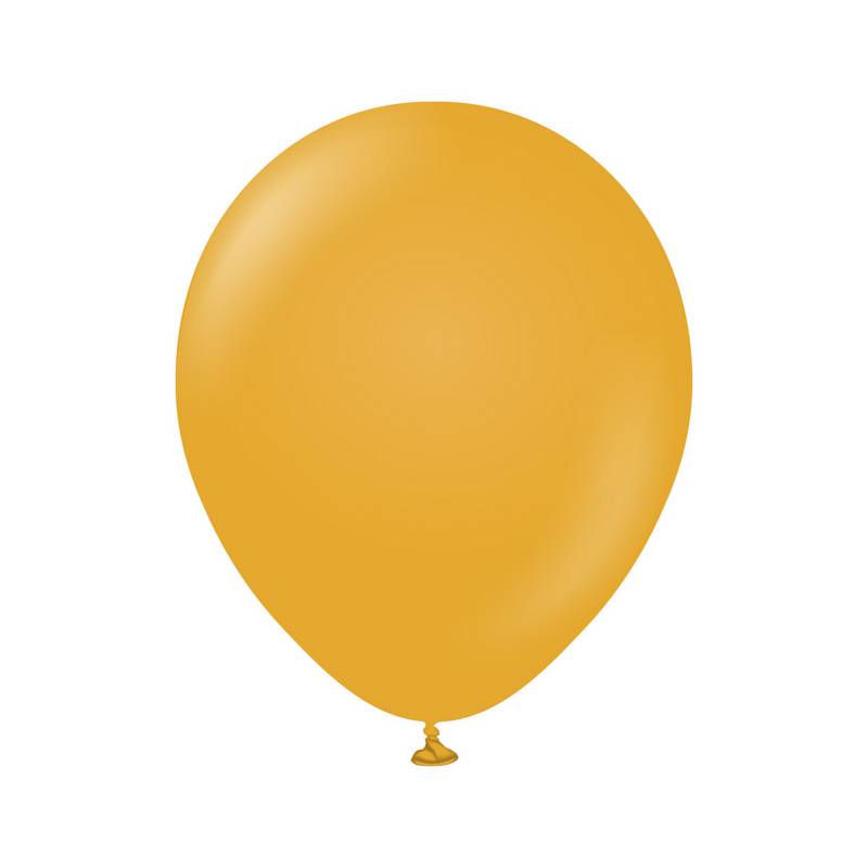 Premium Mellemstore Latexballoner Mustard | Gul tema Latexballoner - Temashop