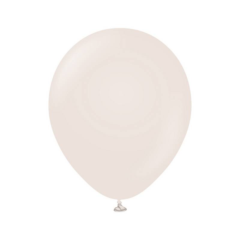 Premium Mellemstore Latexballoner White Sand - Temashop