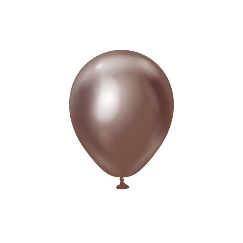 Premium Mini Latexballoner Chrome Chocolate - Temashop