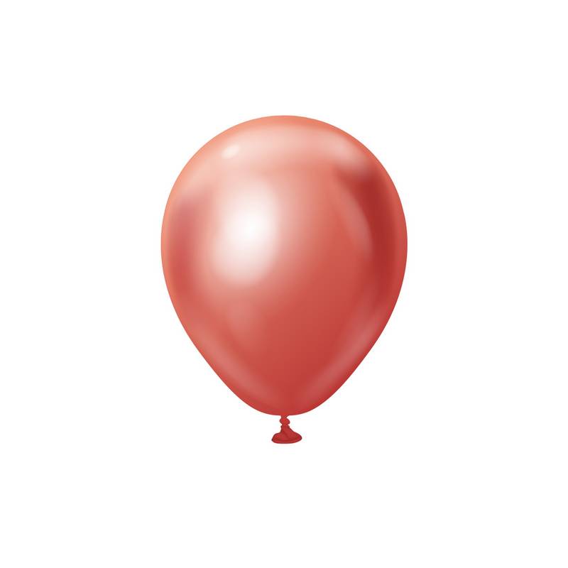 Premium Mini Latexballoner Chrome Rød | Rødt tema Latexballoner - Temashop