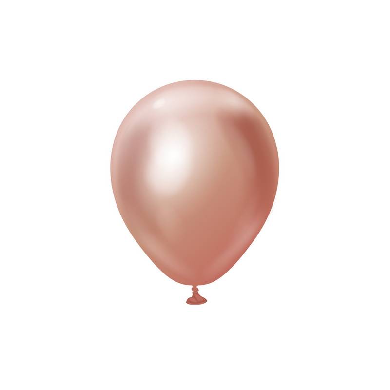 Premium Mini Latexballoner Chrome Rosaguld | Rosaguld tema Latexballoner - Temashop