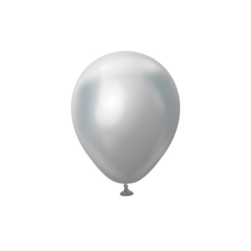 Premium Mini Latexballoner Chrome Sølv | Sølv tema Latexballoner - Temashop