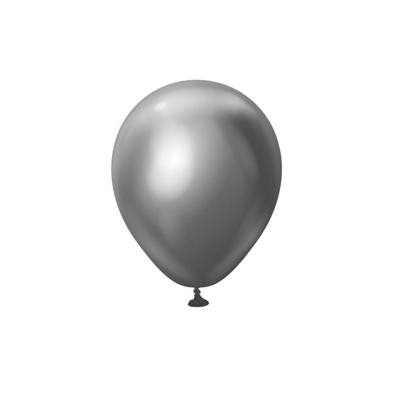 Premium Mini Latexballoner Chrome Space Grey - Temashop