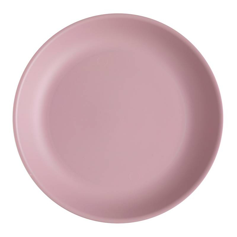Premium Plastiktallerkener Lyserød - 6 stk (17,8 cm) | Pink tema Tallerkner - Temashop