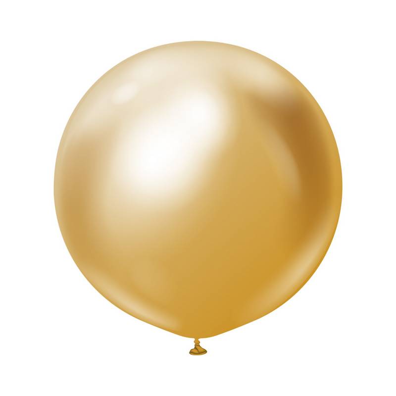 Premium Store Latexballoner Chrome Guld | Guld tema Latexballoner - Temashop