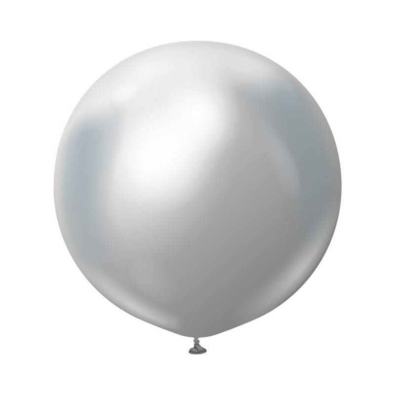 Premium Store Latexballoner Chrome Sølv | Sølv tema Latexballoner - Temashop