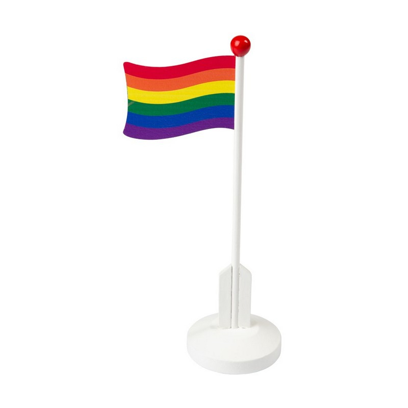 Pride Bordflag - 1 stk (24 cm) | Pride Flag - Temashop