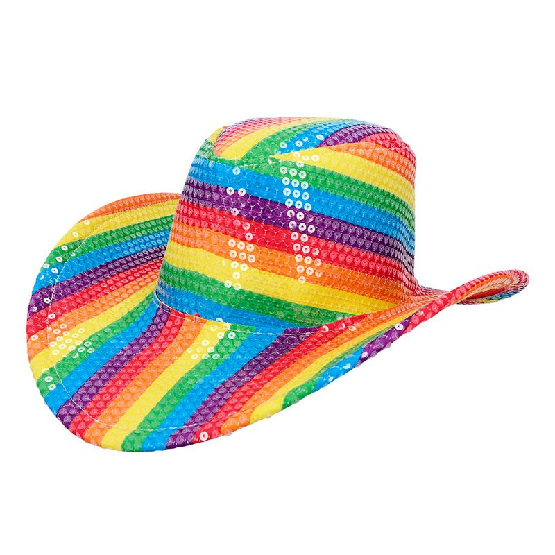 Pride Cowboyhat | Pride Hat / Hue / Hjelm - Hovedtilbehør - Temashop
