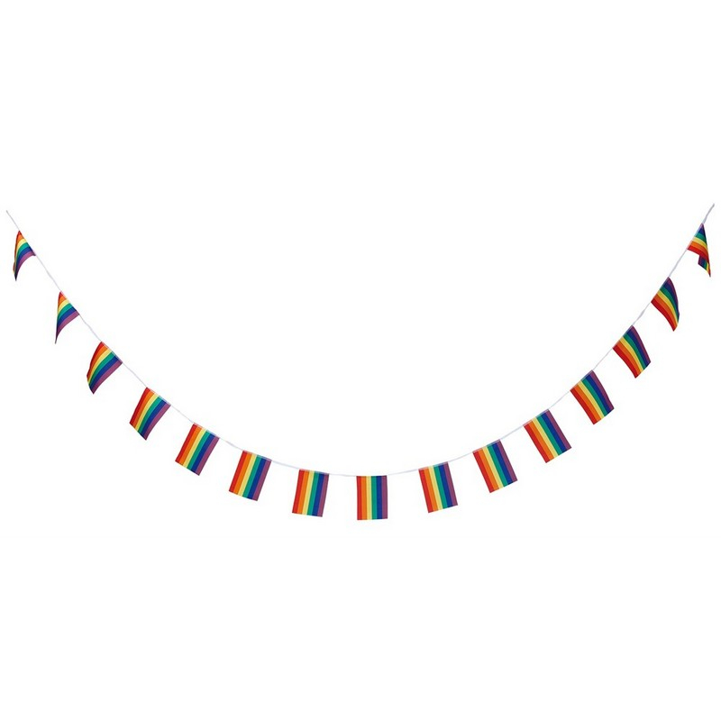 Pride Flag Guirlande - 1 stk (6 m) | Pride Guirlander - Temashop