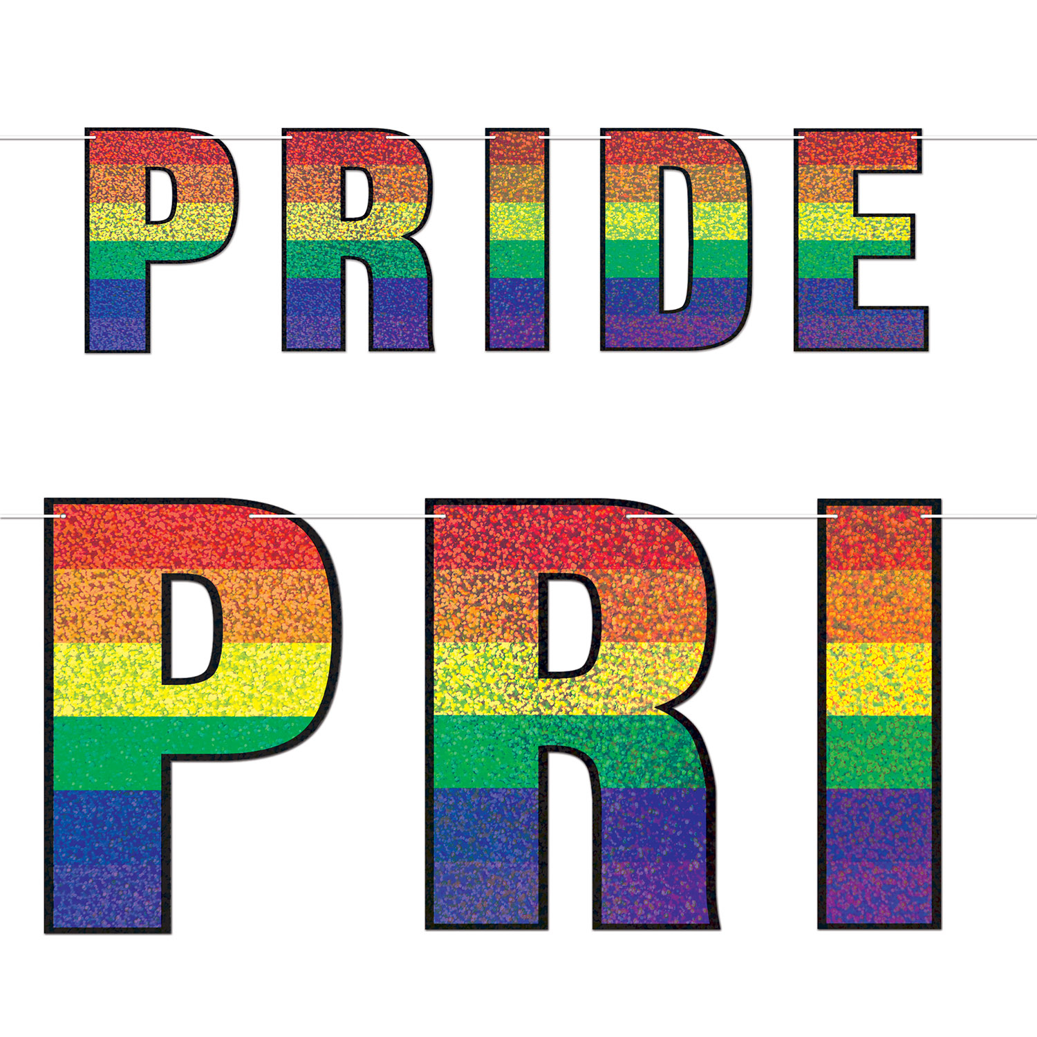 Pride Guirlande DIY - 1 stk (1,5 m) | Pride Guirlander - Temashop