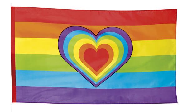 Pride Hjerte Flag