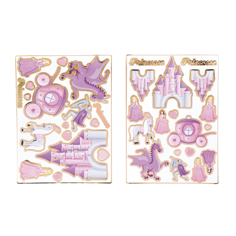 Prinsesse Klistermærker - 35 stk | Prinsesse Klistermærke - Temashop