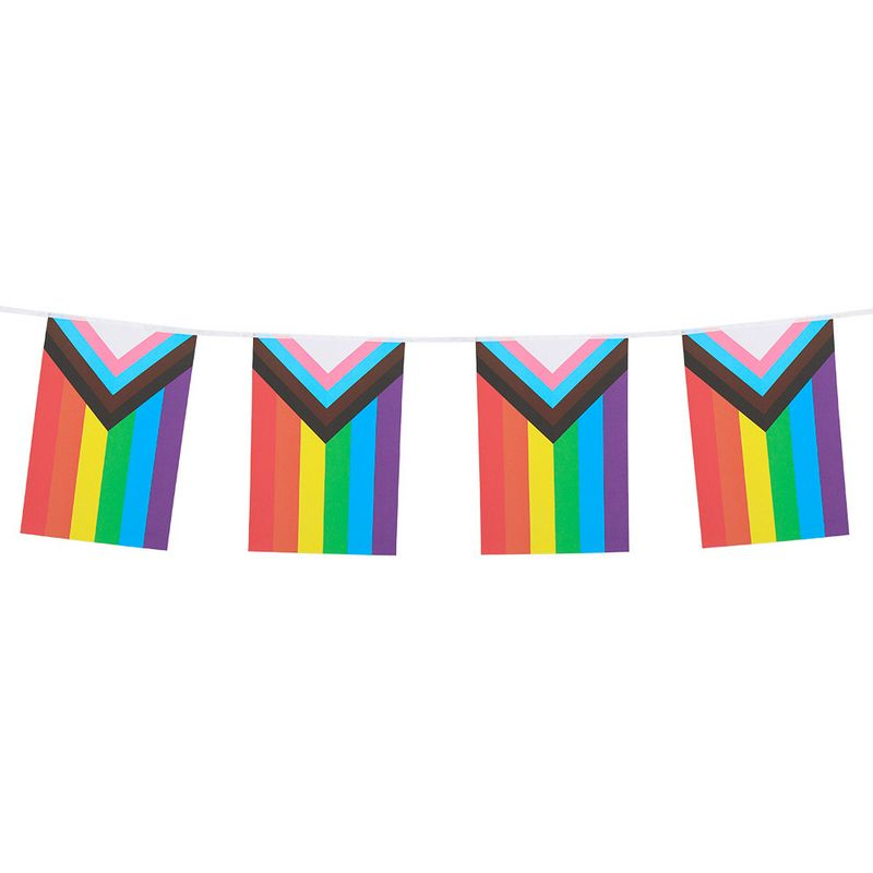 Progress Pride Flagguirlande