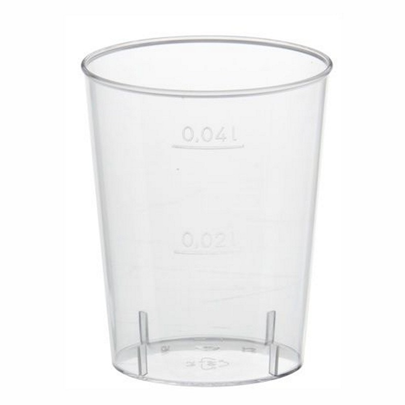 Plastik Snapsglas
